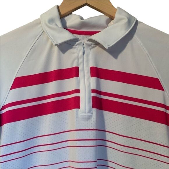3 for $30! Under armour pink & white short sleeve tee - Picture 2 of 13